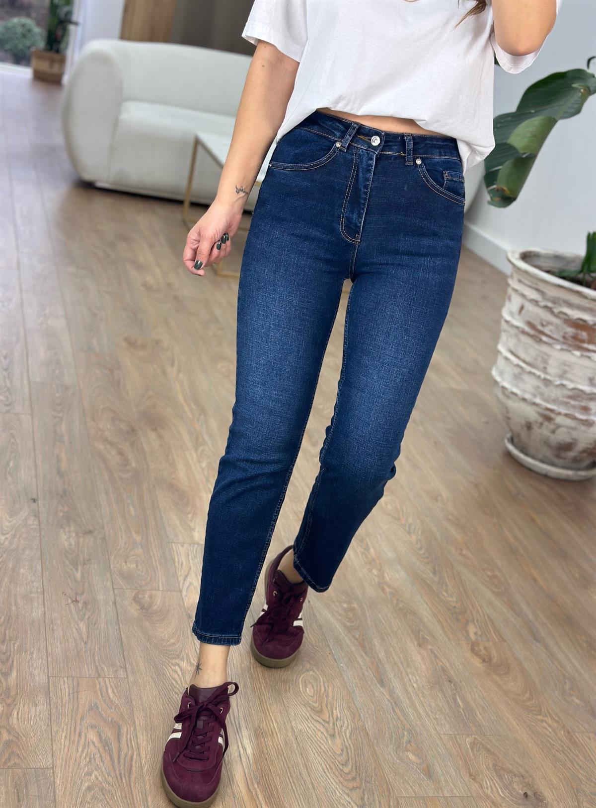 Orjinal Marka Mom Jean - Koyu Lacivert