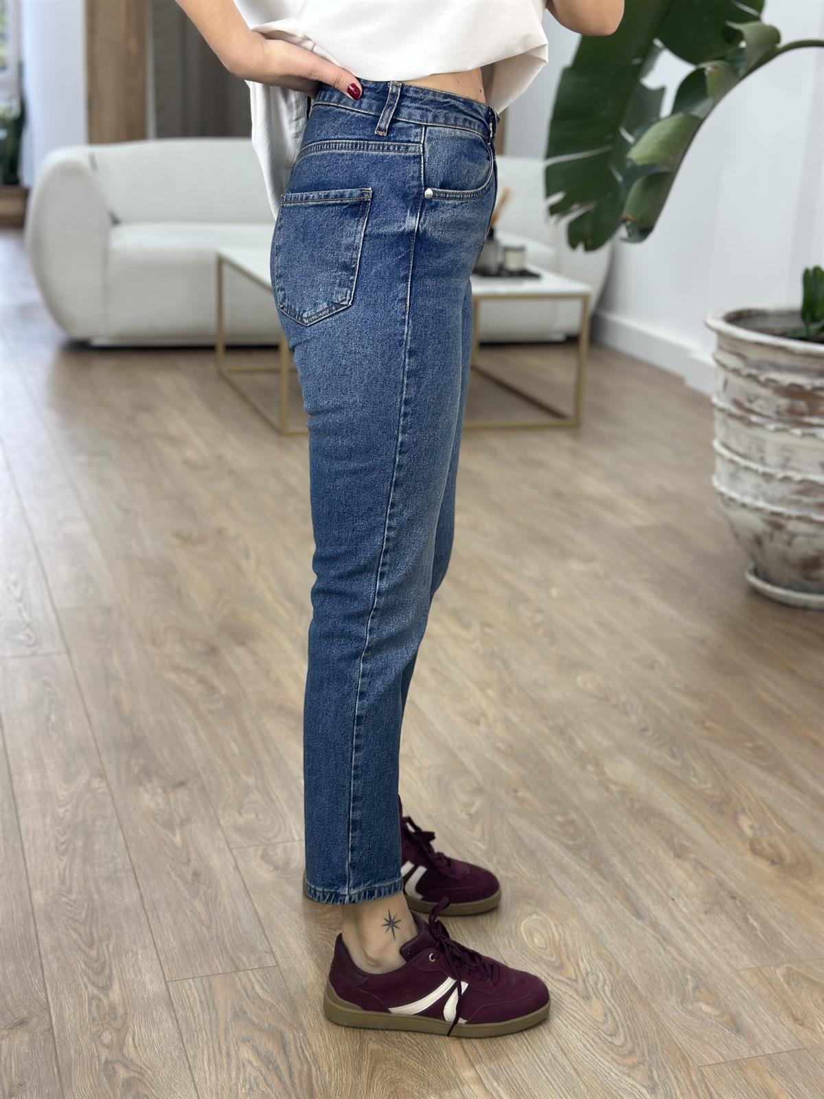 Orjinal Marka Mom Jean - Lacivert