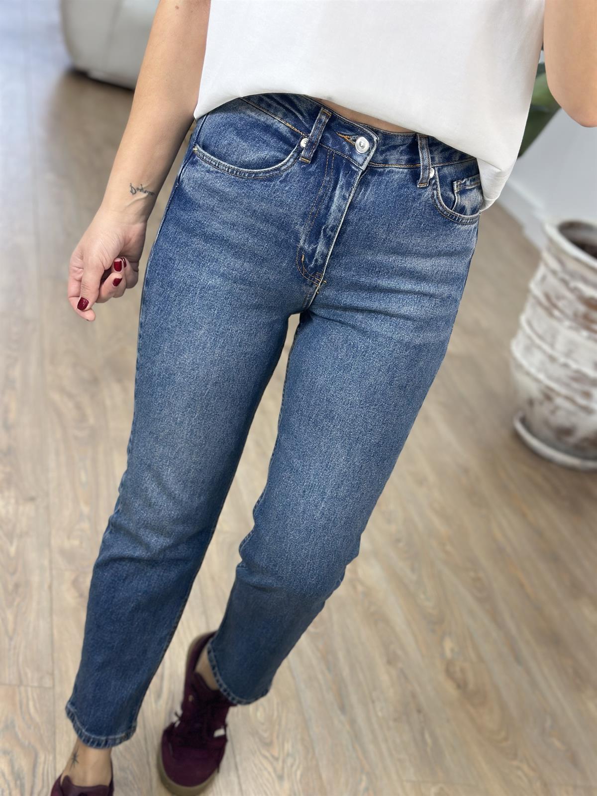 Orjinal Marka Mom Jean - Lacivert