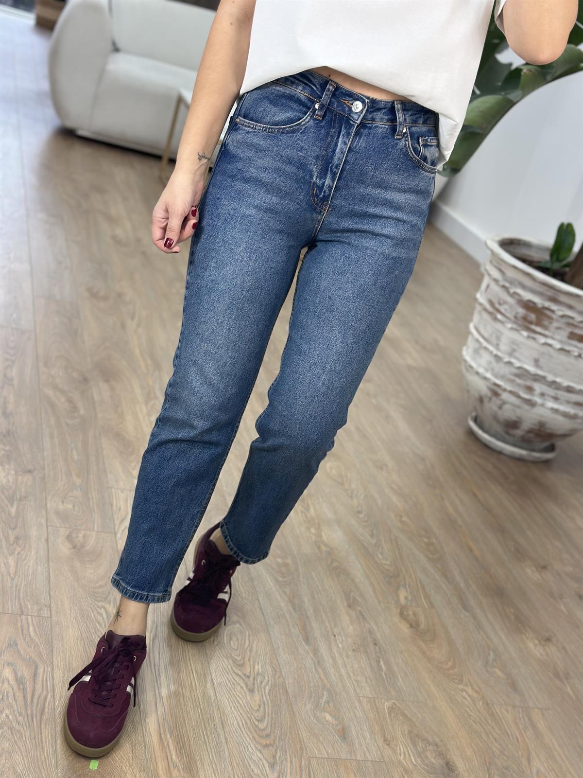 Orjinal Marka Mom Jean - Lacivert