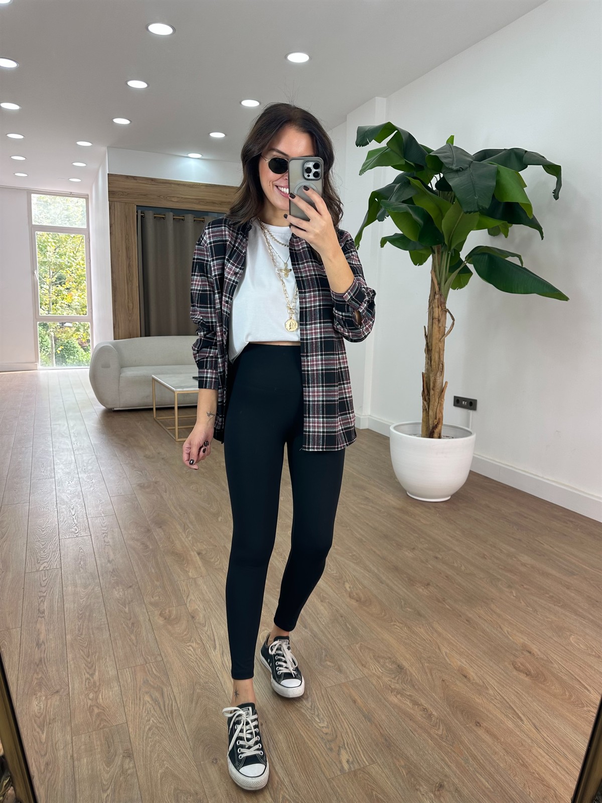 Orjinal Marka Toparlayıcı Tayt - Siyah