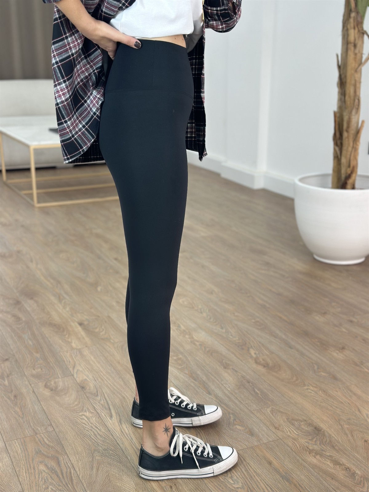 Orjinal Marka Toparlayıcı Tayt - Siyah