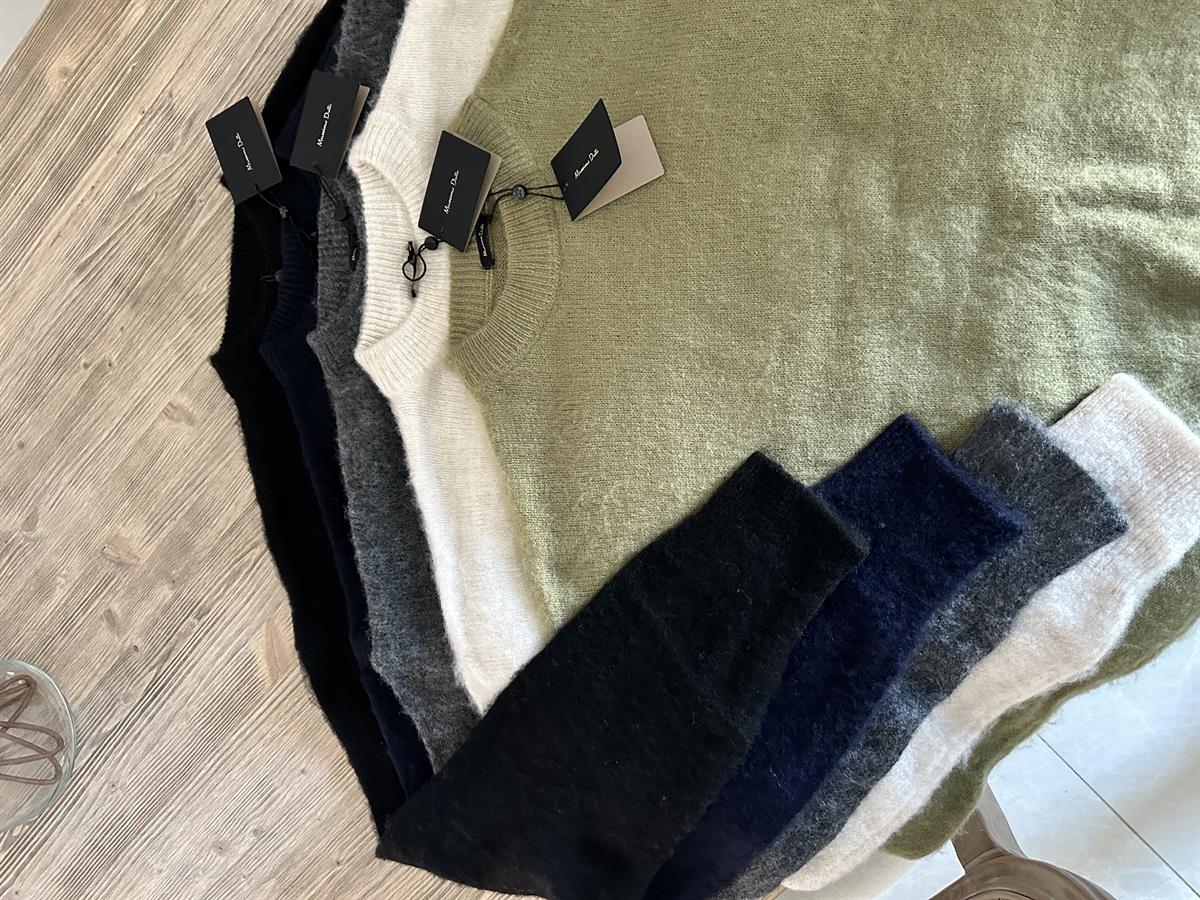 Orjinal Marka Tüylü Basic Kazak-Siyah