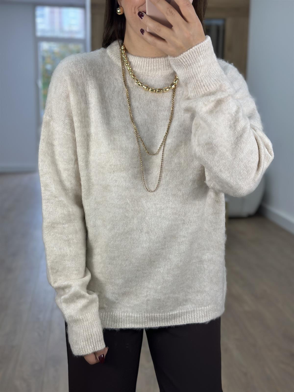 Orjinal Marka Tüylü Basic Kazak-Taş