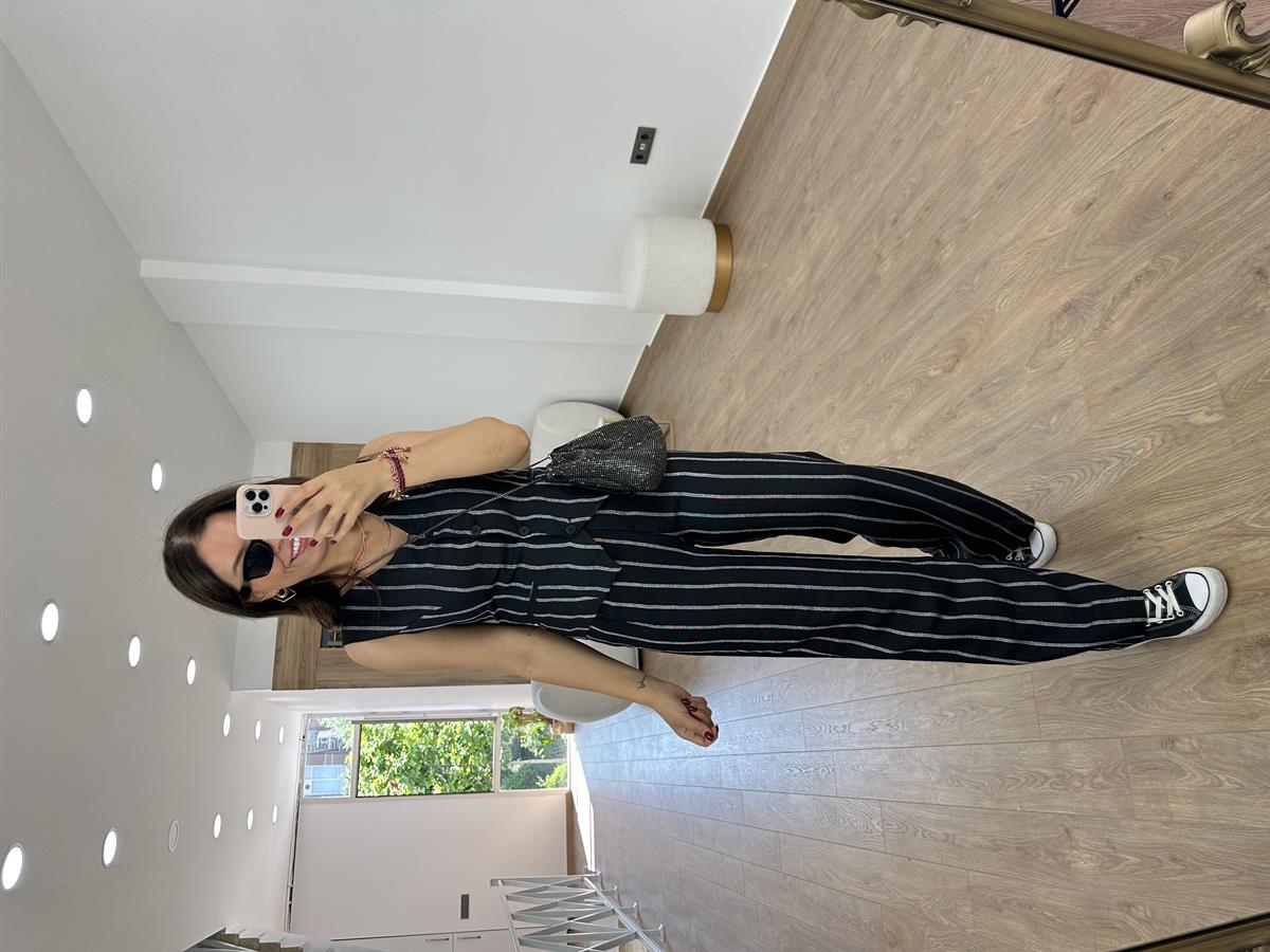 Orjinal Marka  Yelekli KetenTakım-Siyah