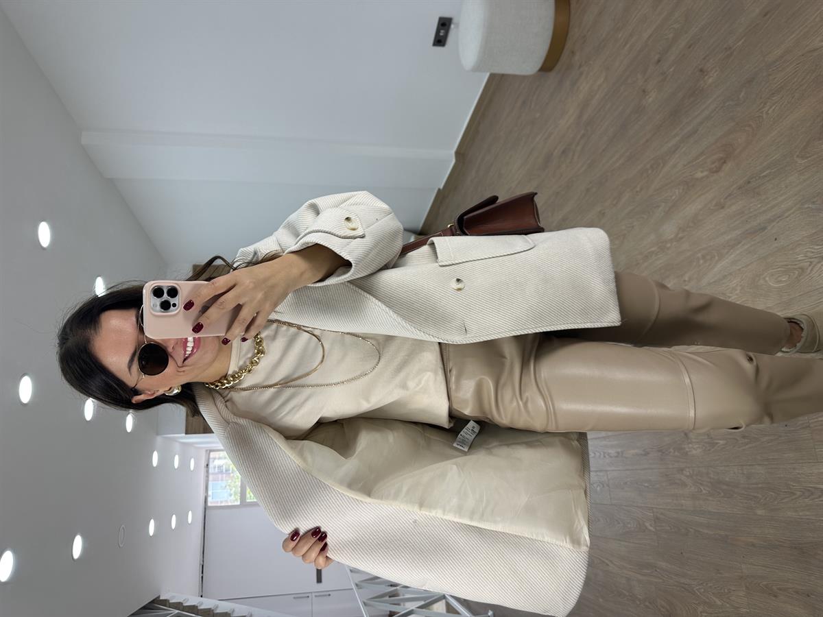 Oversize Kırçıllı Kaban-Taş