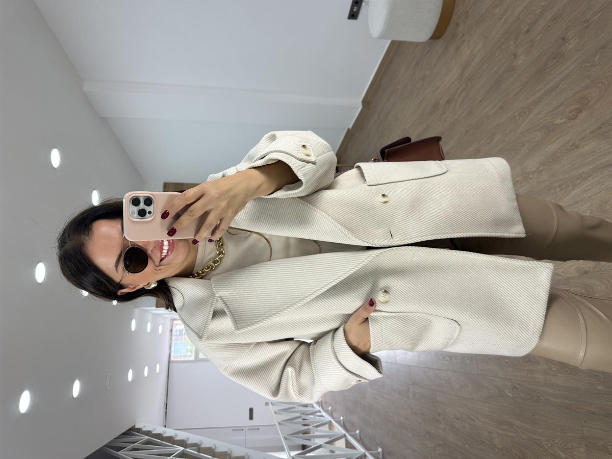 Oversize Kırçıllı Kaban-Taş