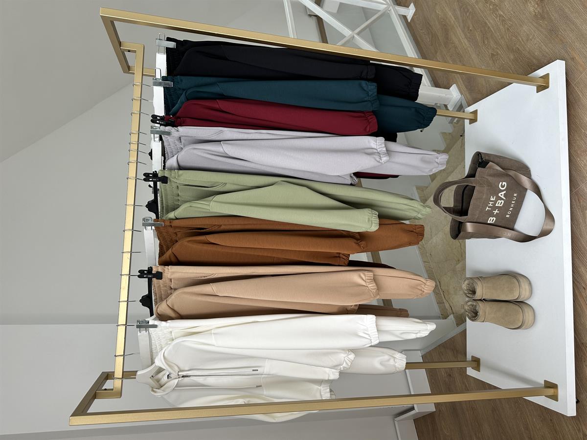 Oysho Kumaş Önden Fermuarlı Eşofman Takımı-Mint Yeşili