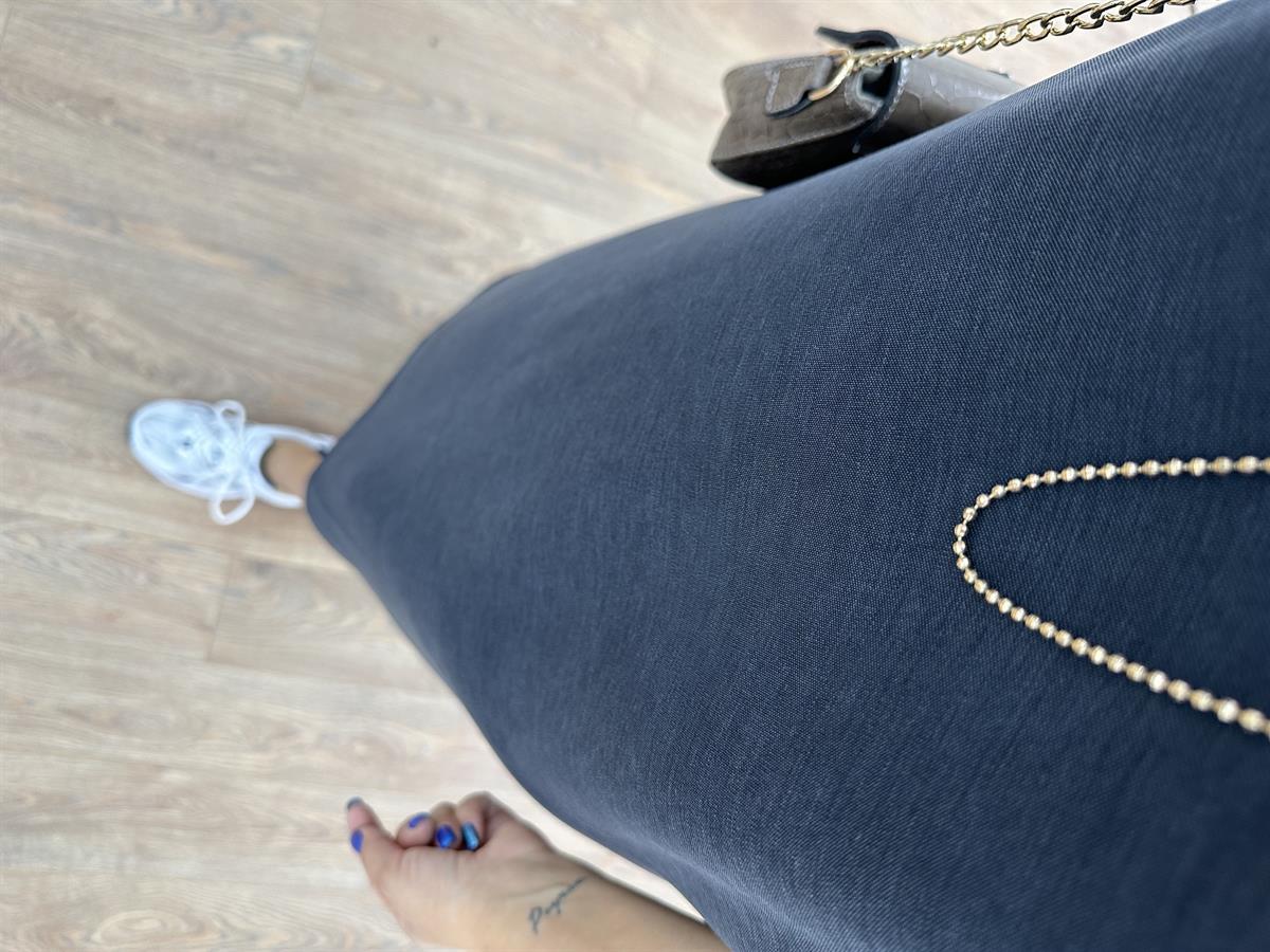 Oysho Kumaş Vatkalı Basic Elbise 