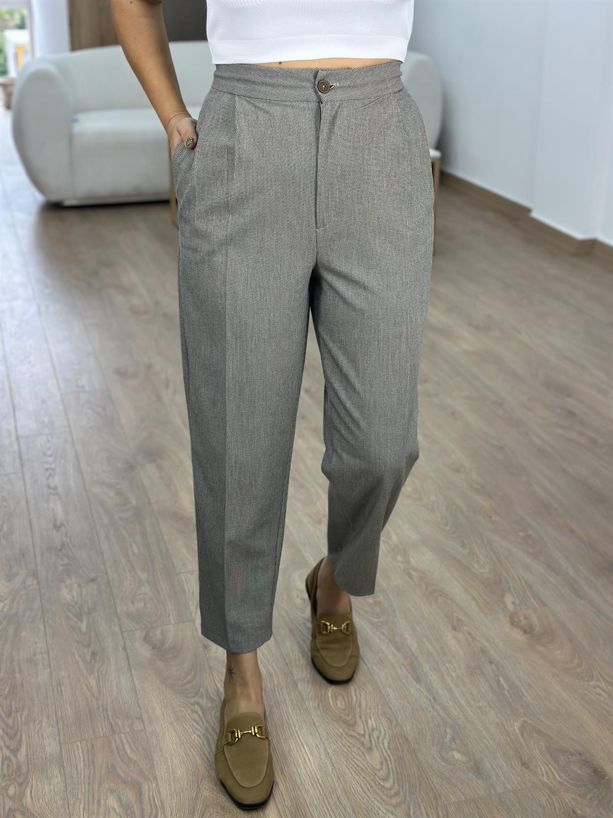 Özel Seri Çift Düğmeli Takım-Gri