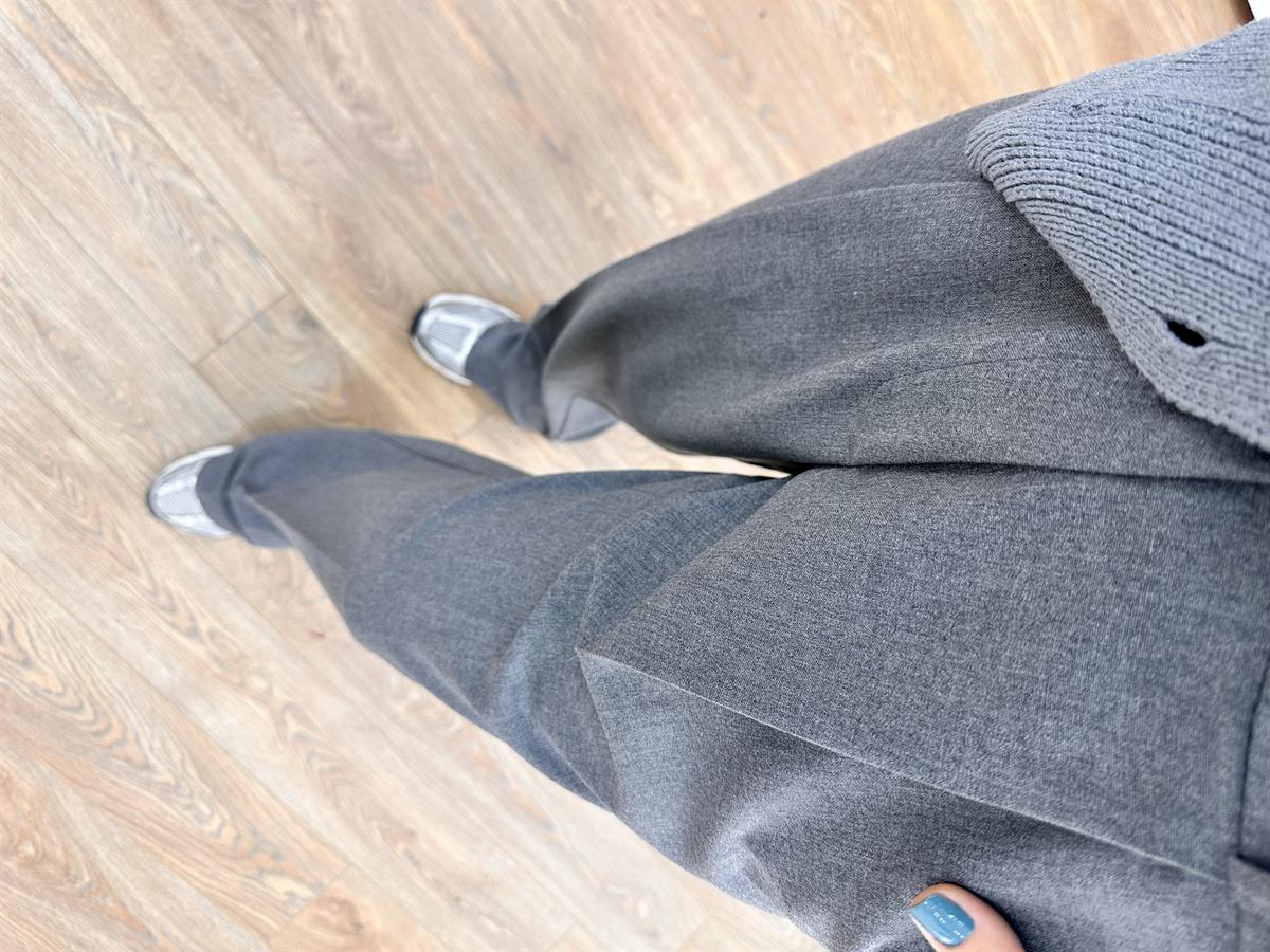 Özel Seri Palazzo Pantolon - Gri