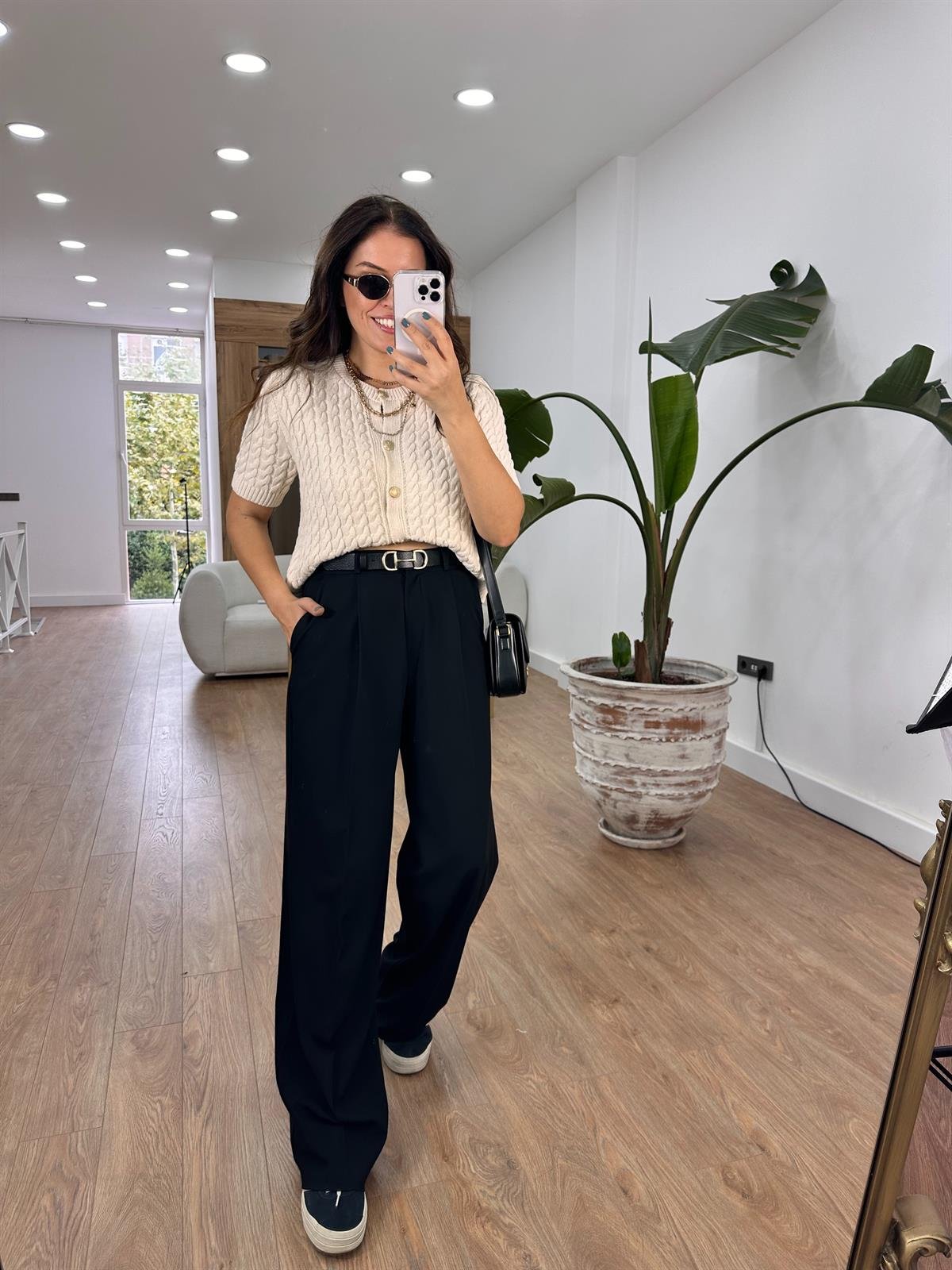 Özel Seri Palazzo Pantolon - Siyah