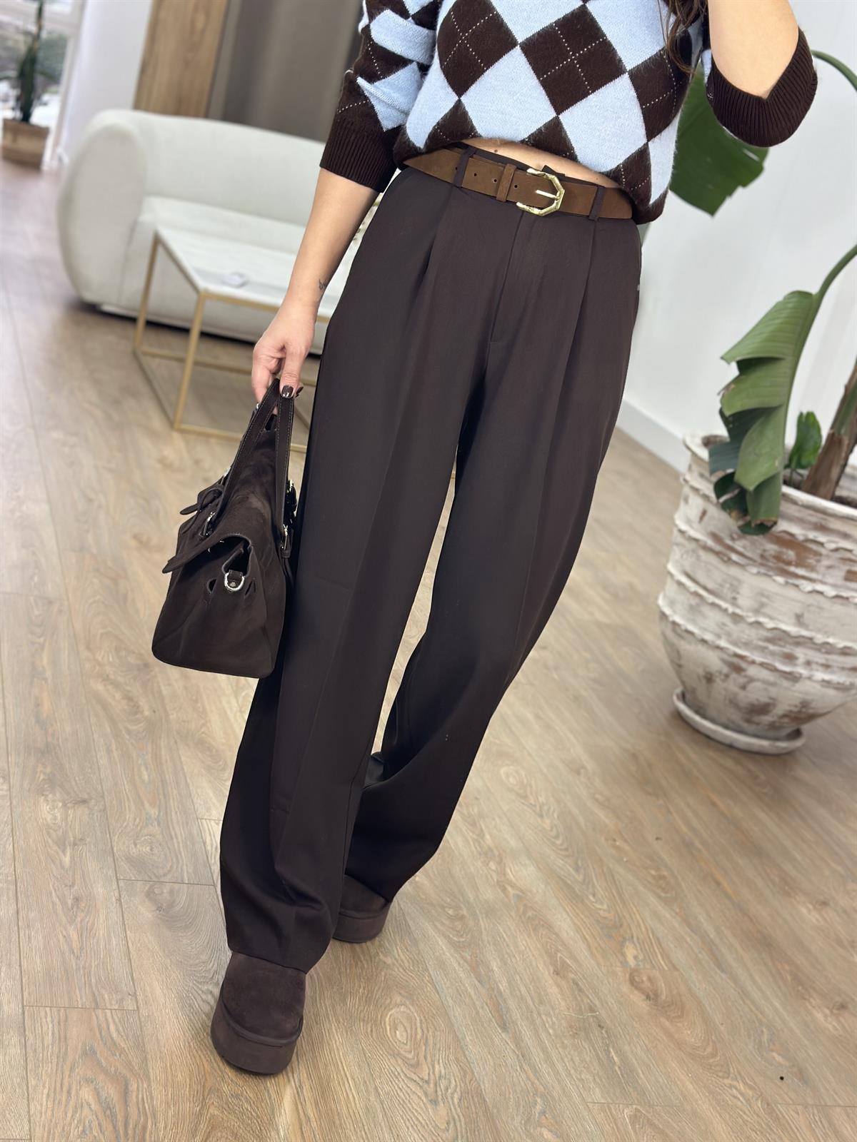 Palazzo Pantolon - Kahverengi