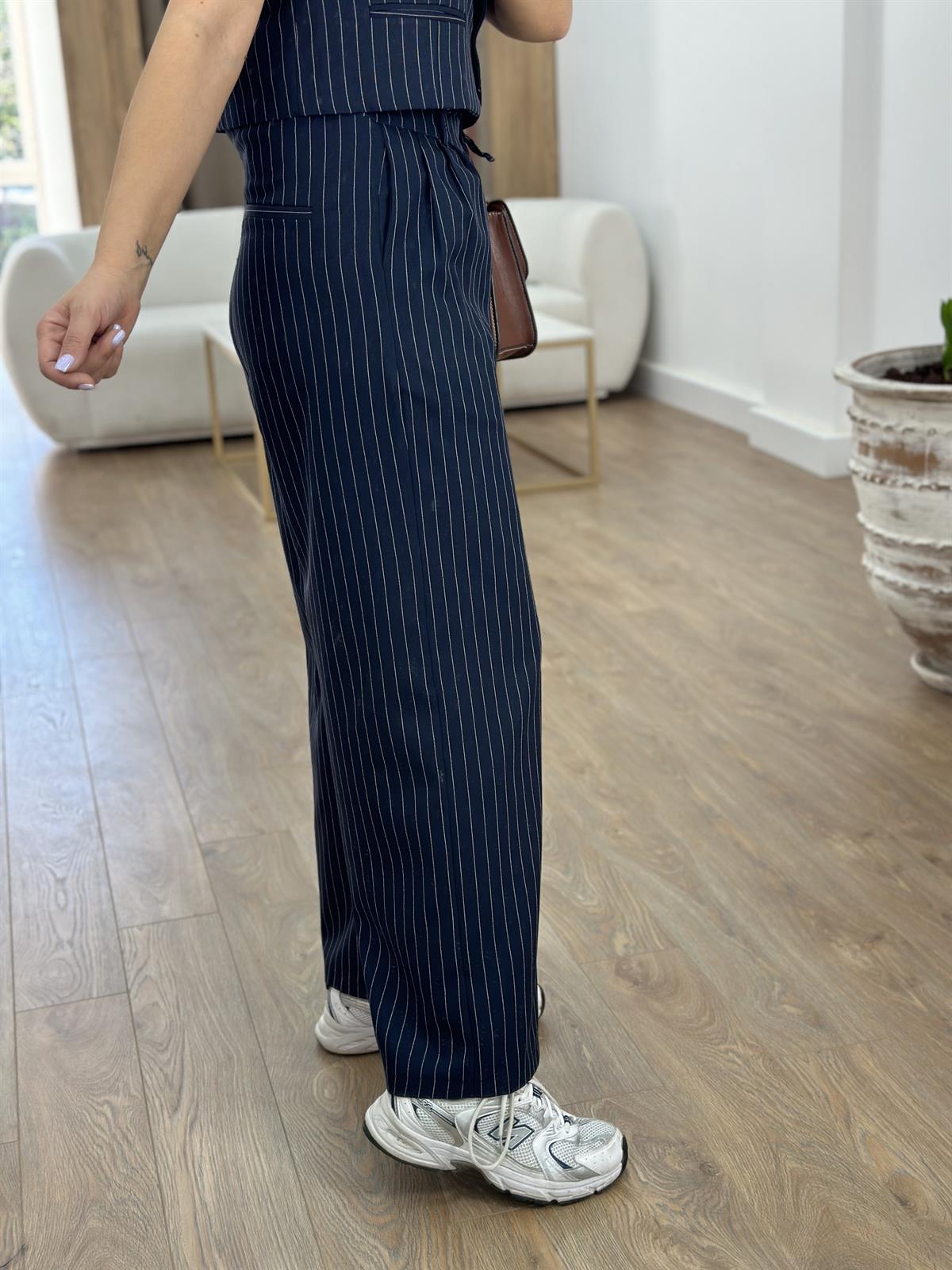 Palazzo Pantolonlu Yelekli Takım