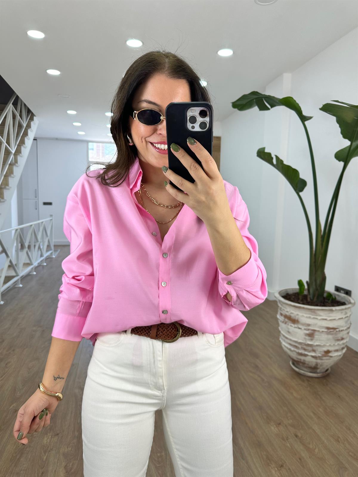 Pamuk,Viskon Gömlek