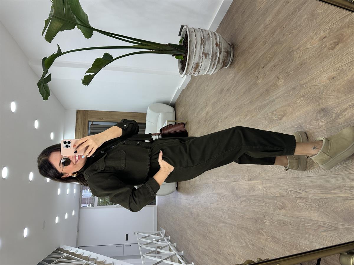 Pantolon Ceket Gabardin Takım-Haki