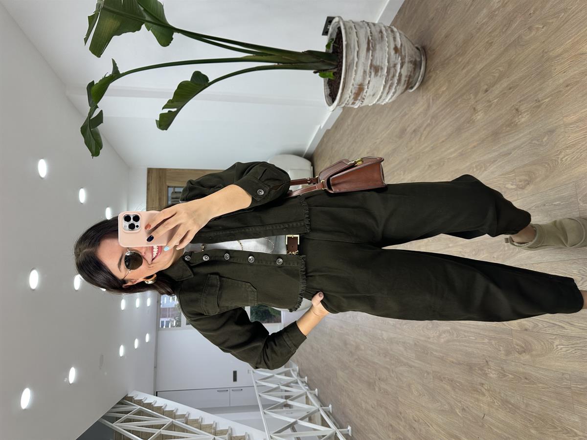 Pantolon Ceket Gabardin Takım-Haki