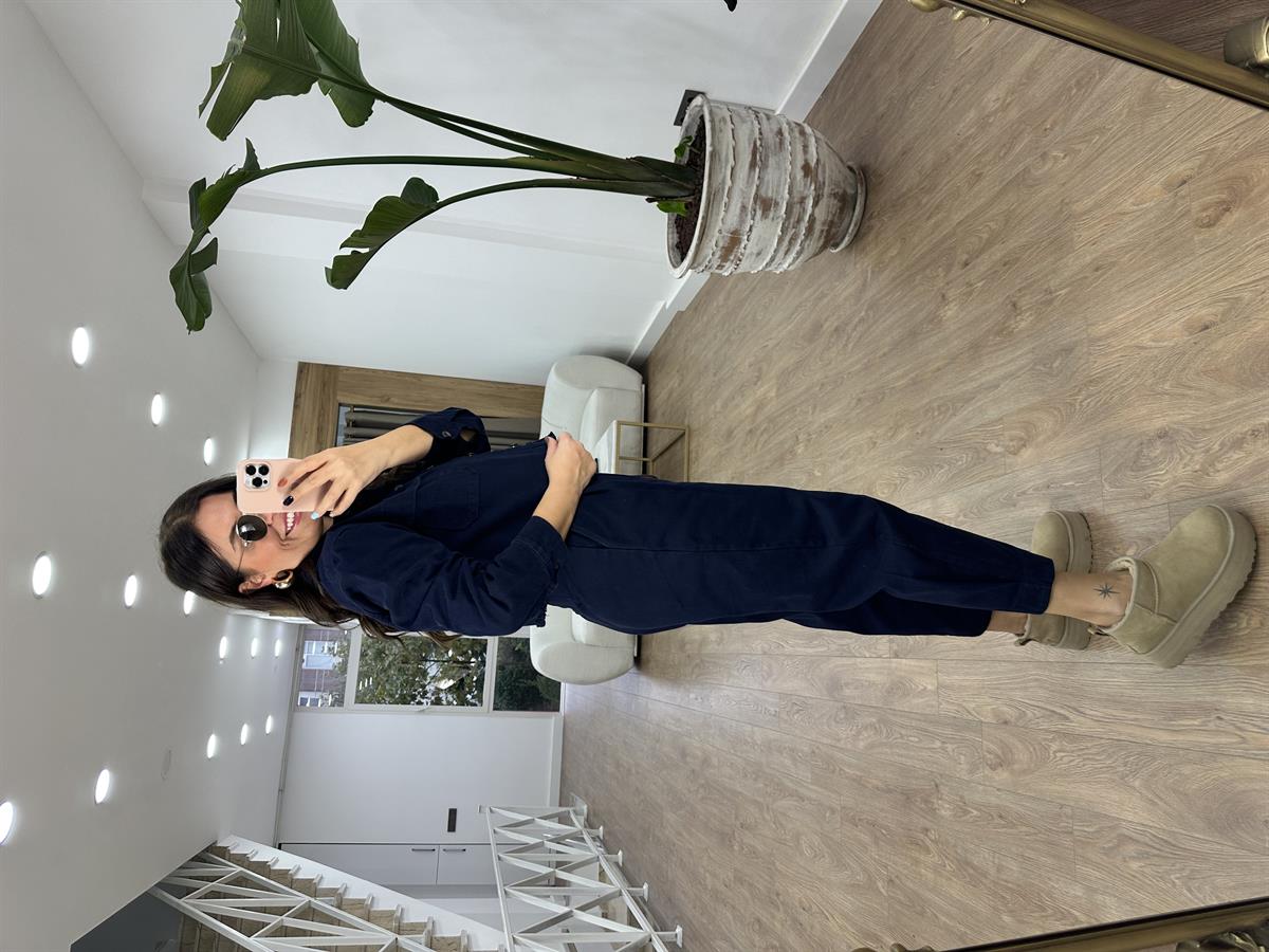 Pantolon Ceket Gabardin Takım-Lacivert