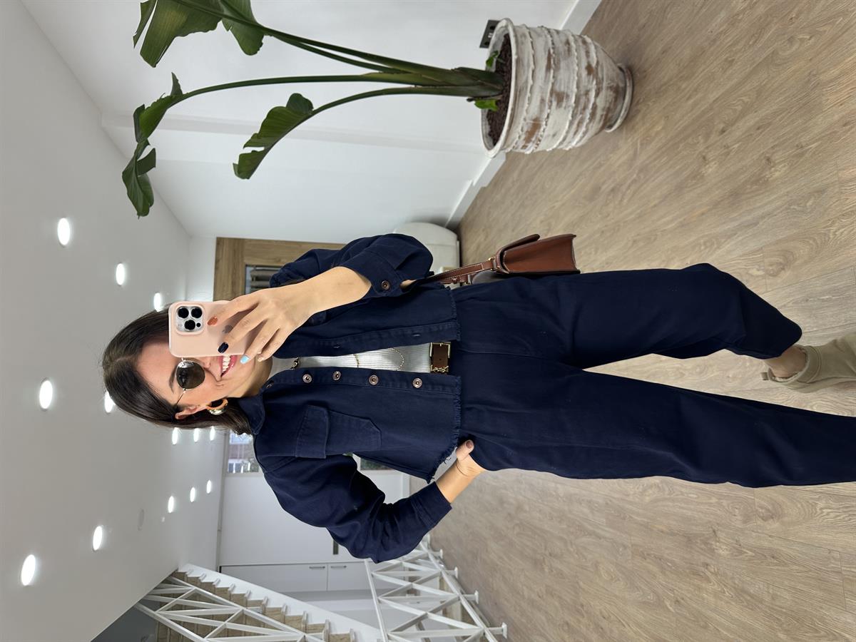 Pantolon Ceket Gabardin Takım-Lacivert