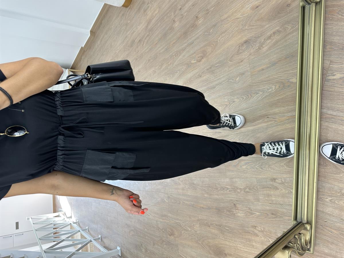 Paraşüt Cep Detaylı Salaş Tulum