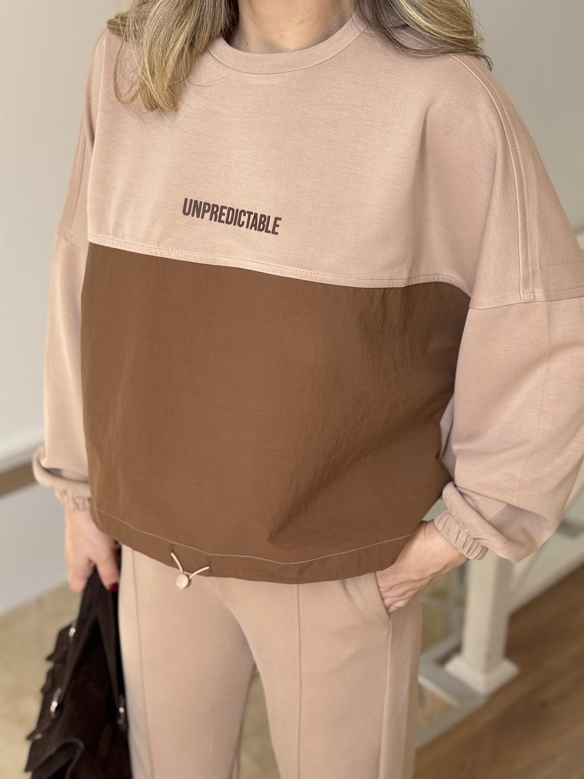 Paraşüt Detaylı Modal Takım - Vizon