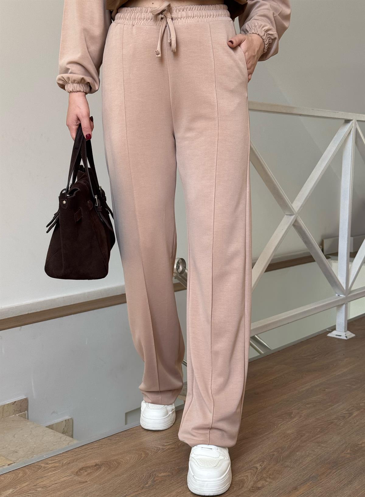 Paraşüt Detaylı Modal Takım - Vizon