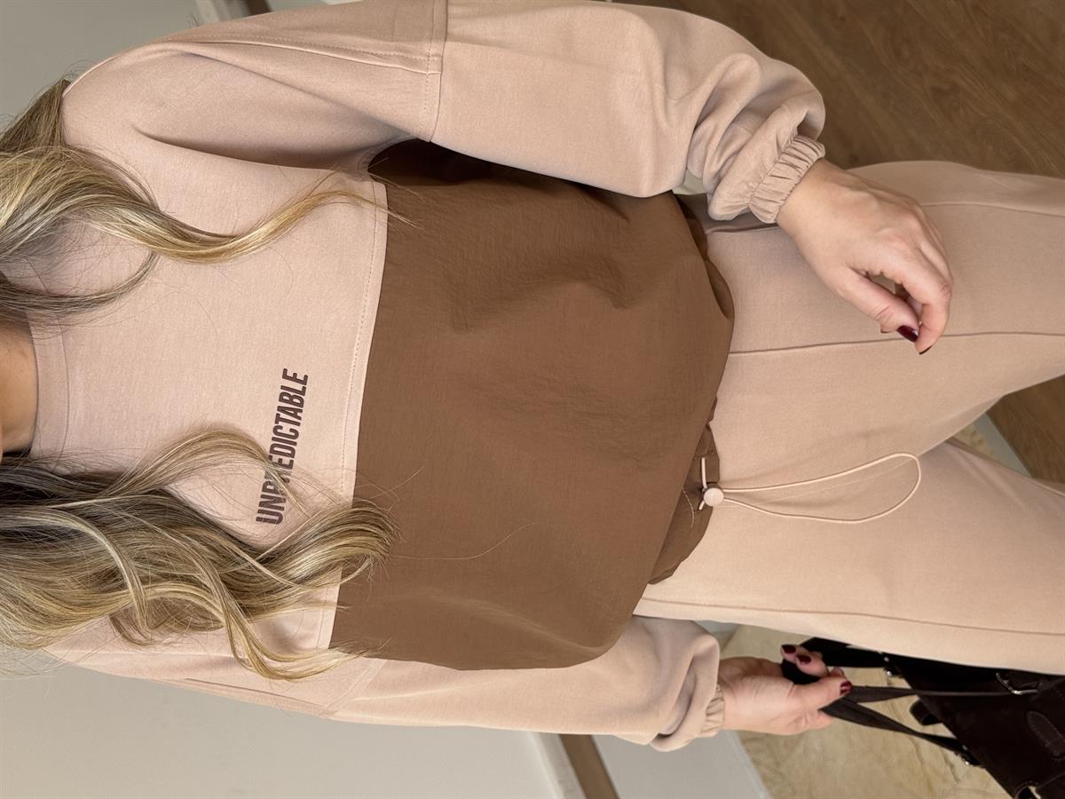 Paraşüt Detaylı Modal Takım - Vizon