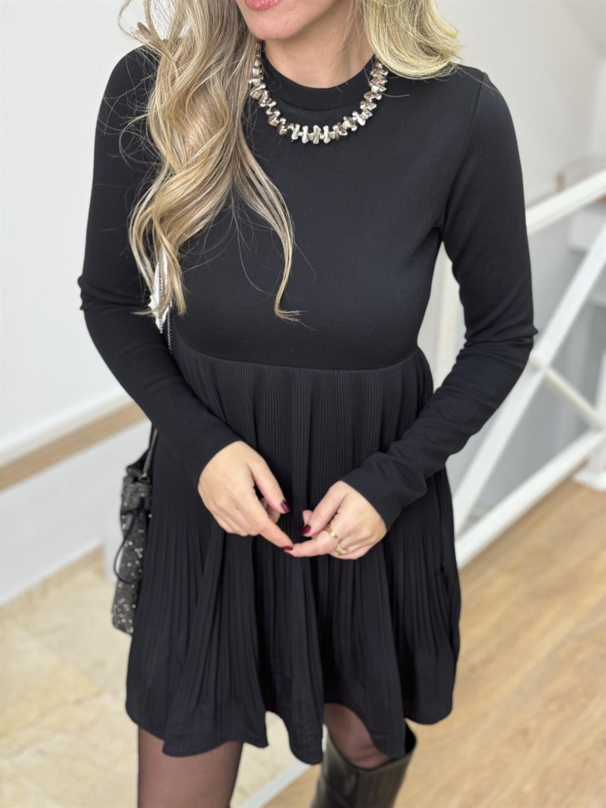 Piliseli Astarlı Elbise 