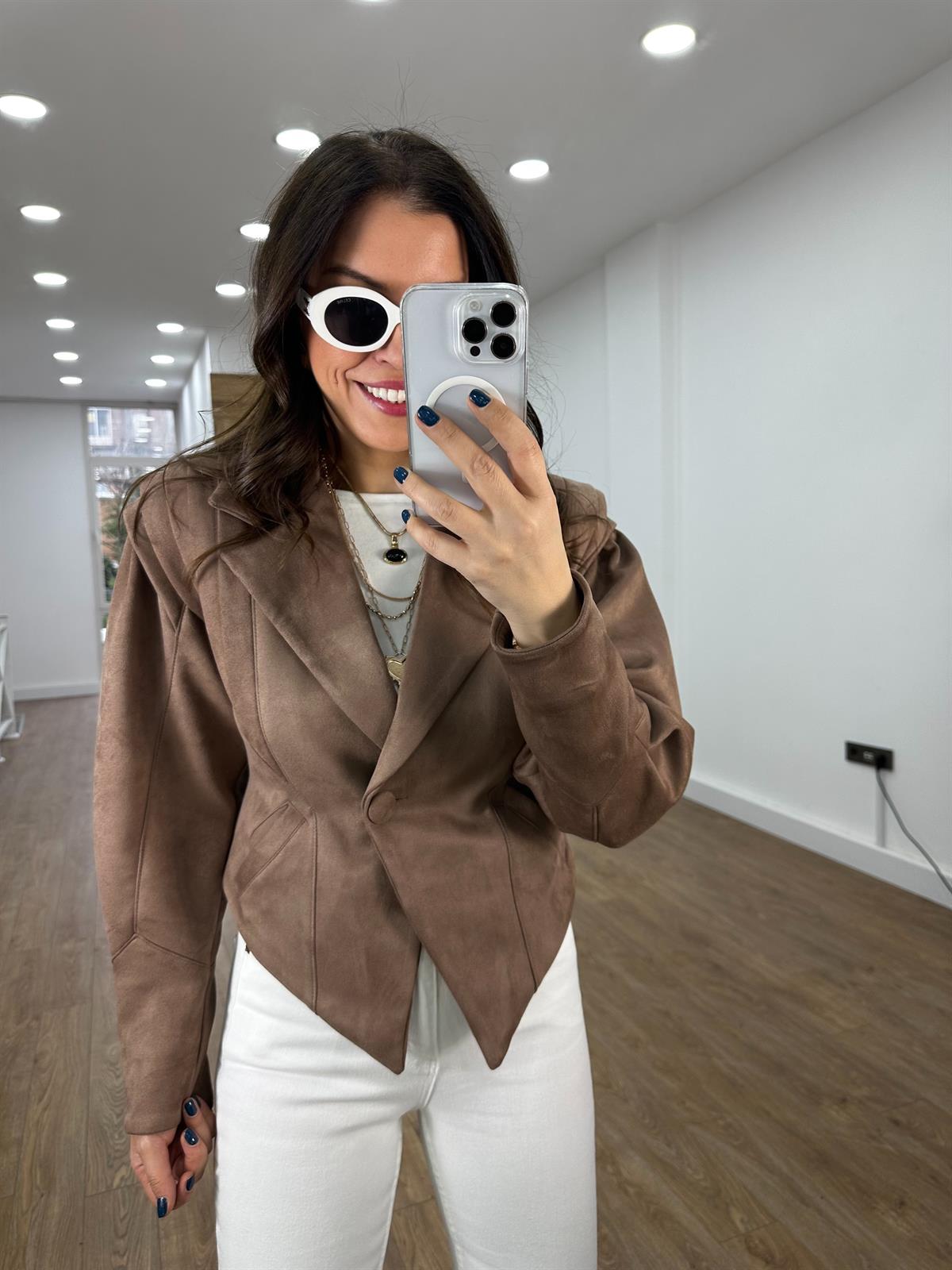 Pıtsburg Katlı Ceket - Kahverengi