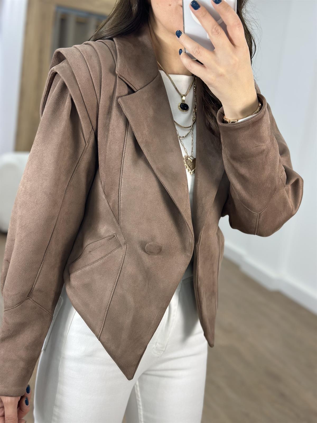 Pıtsburg Katlı Ceket - Kahverengi