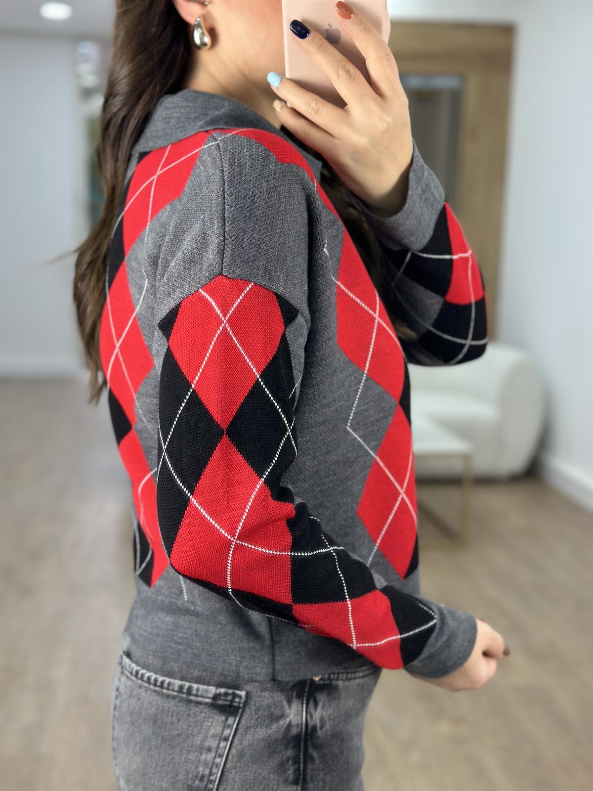 Polo Yaka Baklava Kazak