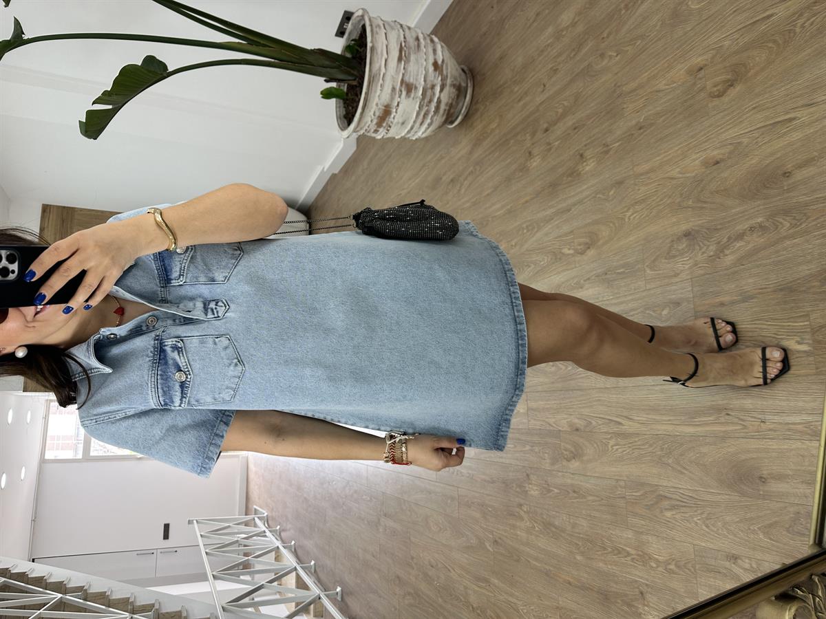 Polo Yaka Jean Elbise