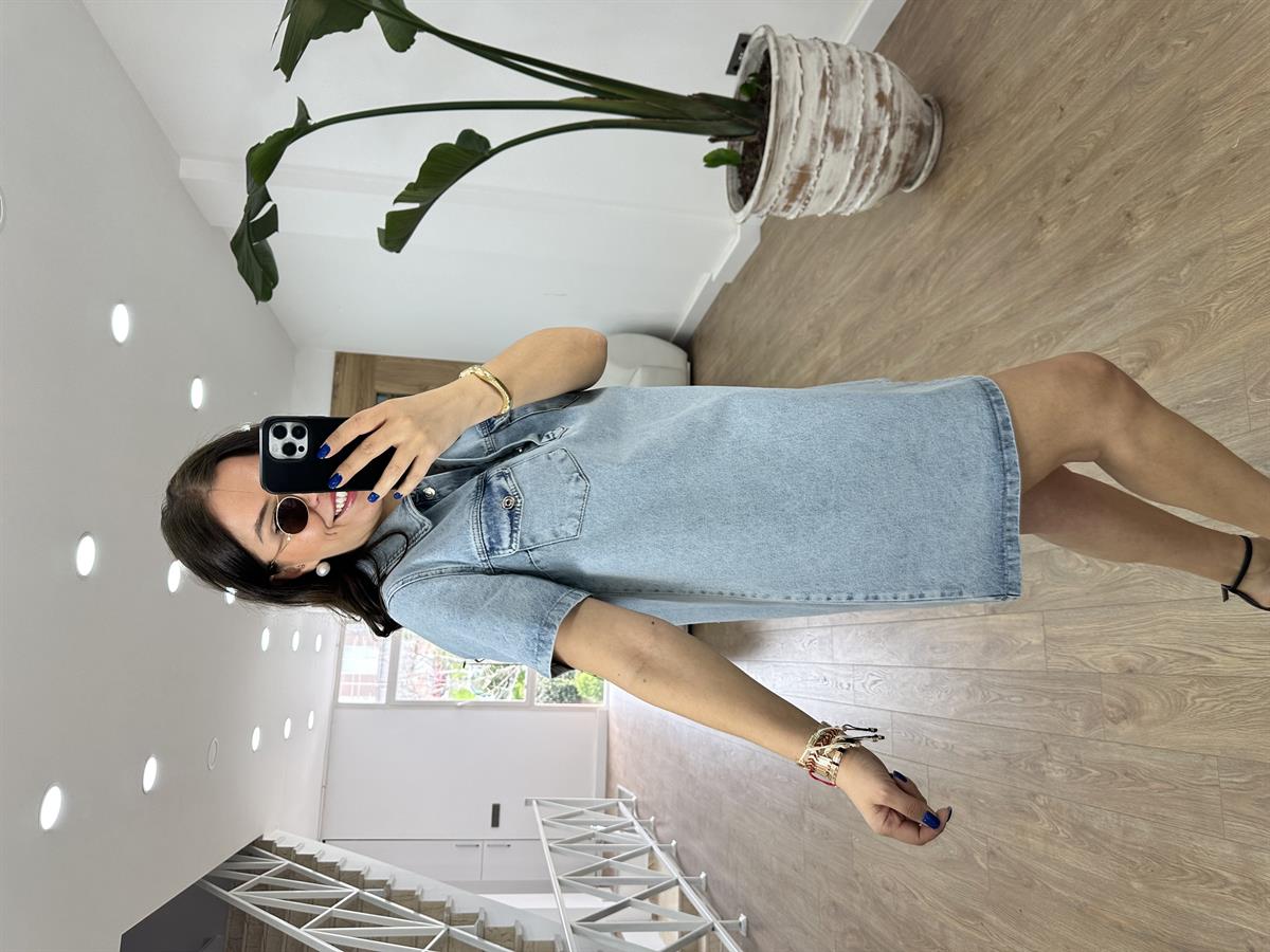 Polo Yaka Jean Elbise