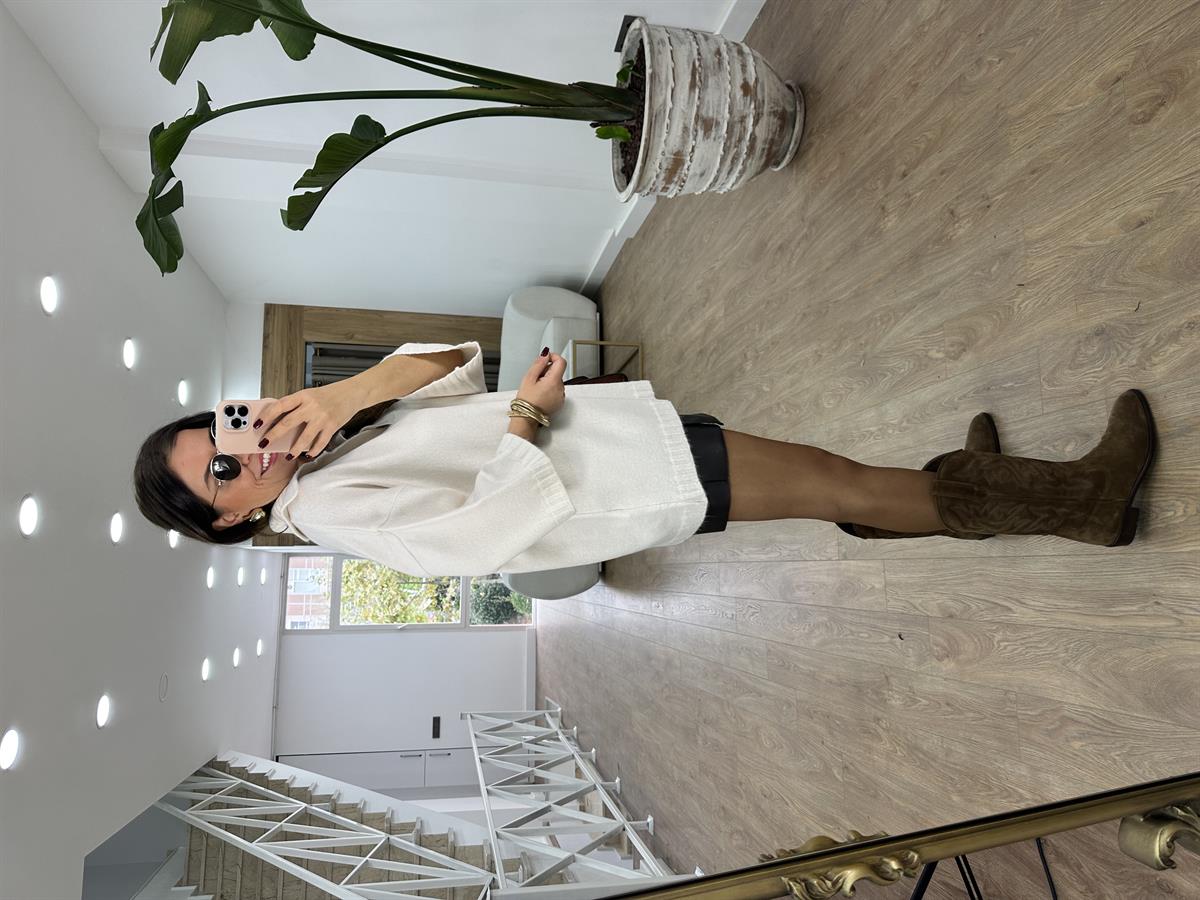 Polo Yaka Oversize Kazak-Taş