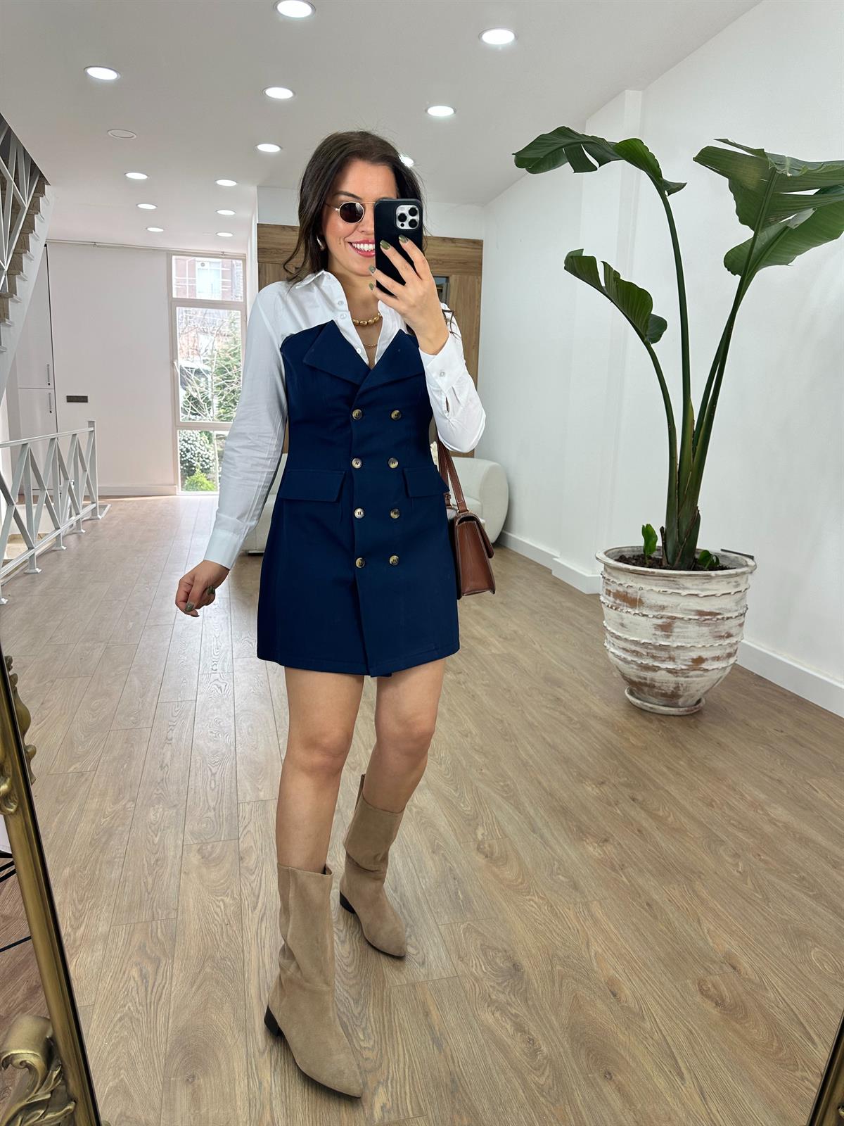 Poplin Garnili Gabardin Elbise