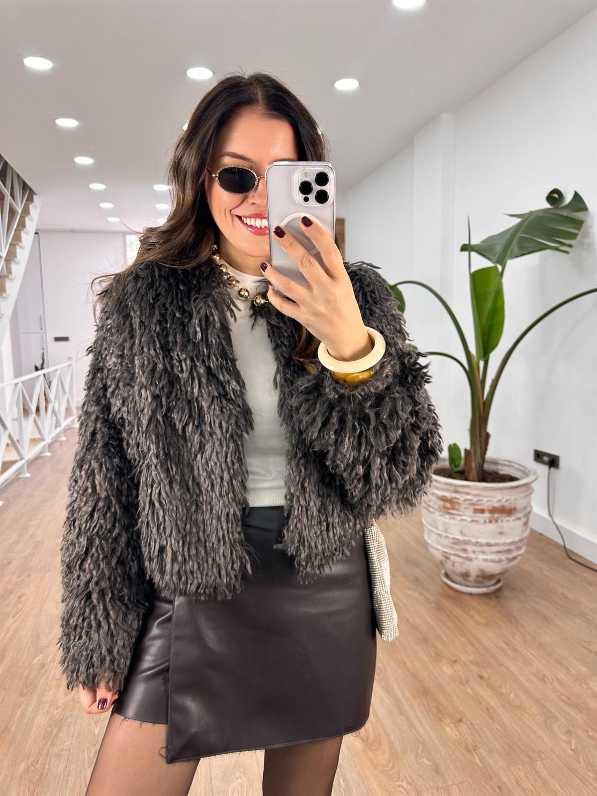 Premium Kalite Peluş Kürk - Kahverengi