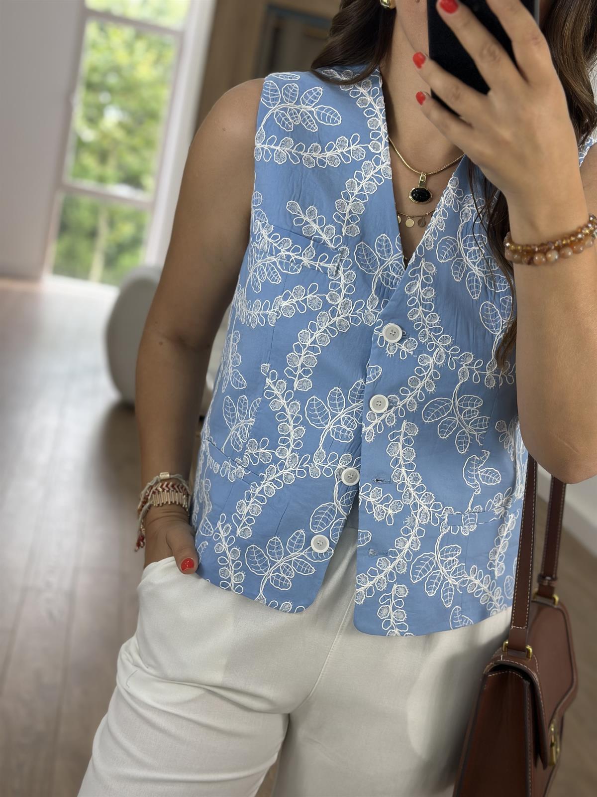 Premium Seri Fisto Yelek-Mavi