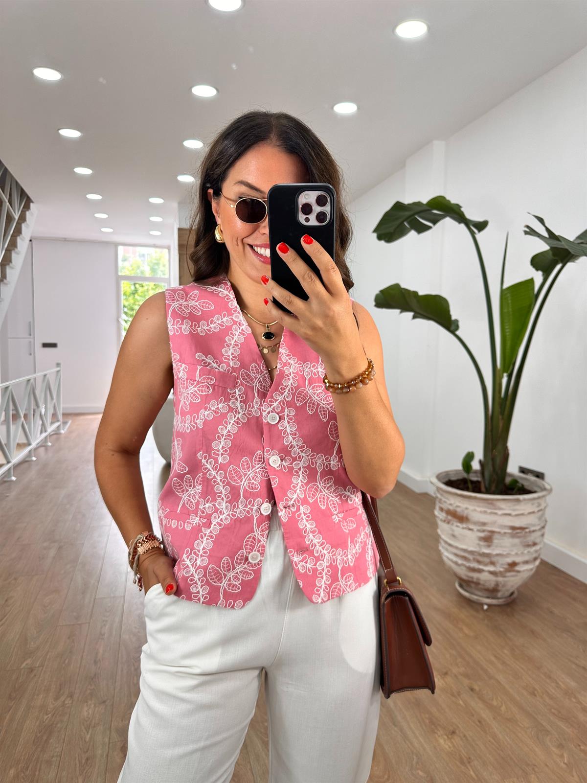 Premium Seri Fisto Yelek-Pembe