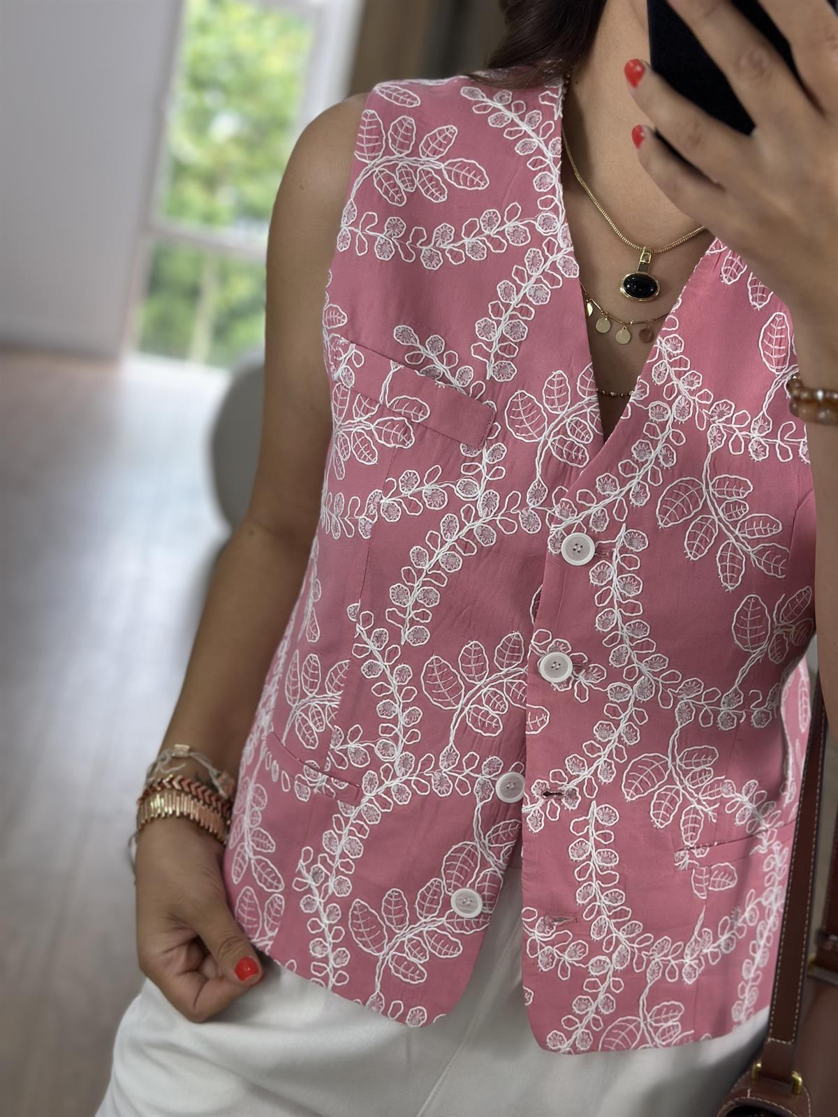 Premium Seri Fisto Yelek-Pembe