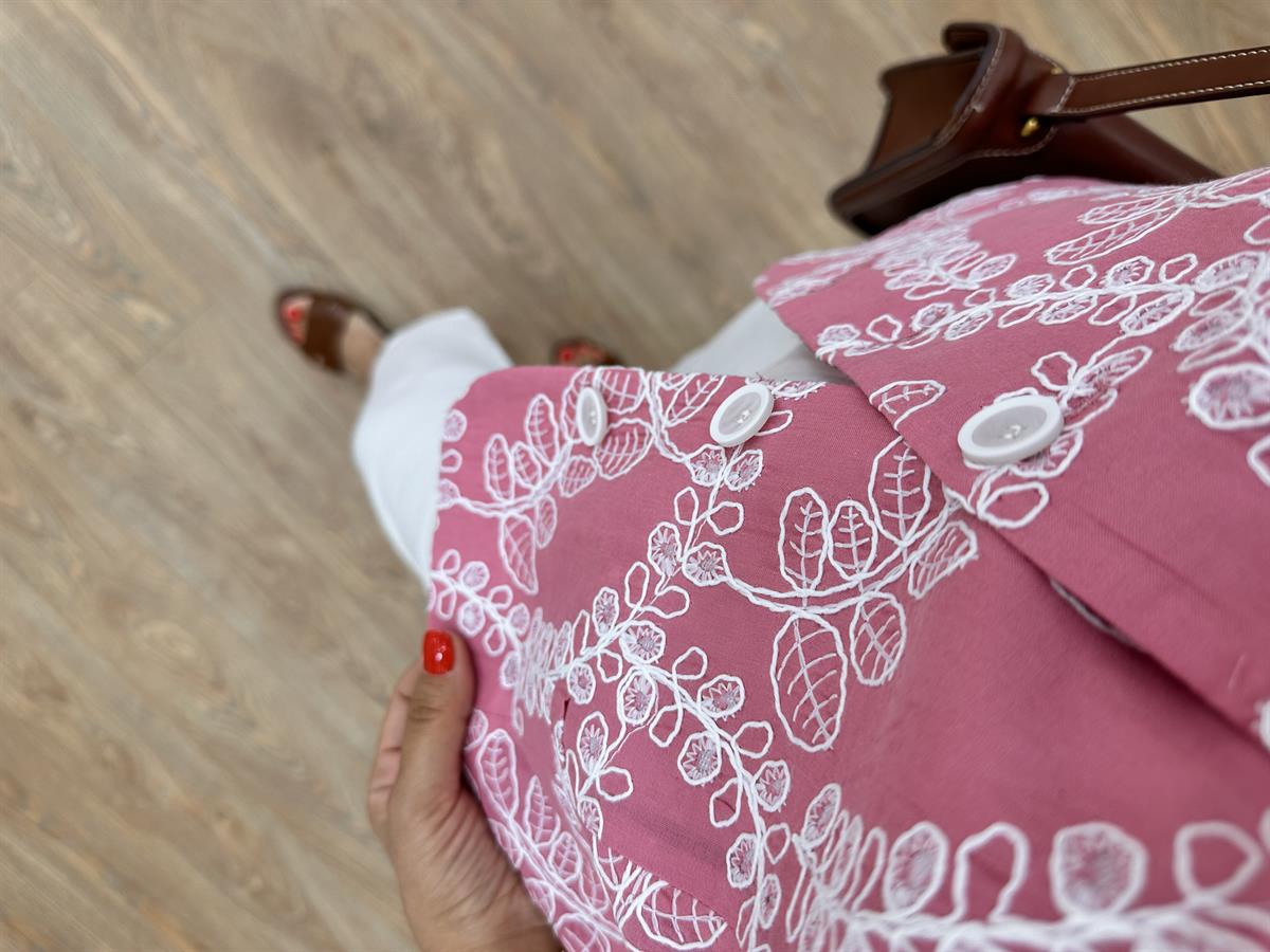 Premium Seri Fisto Yelek-Pembe