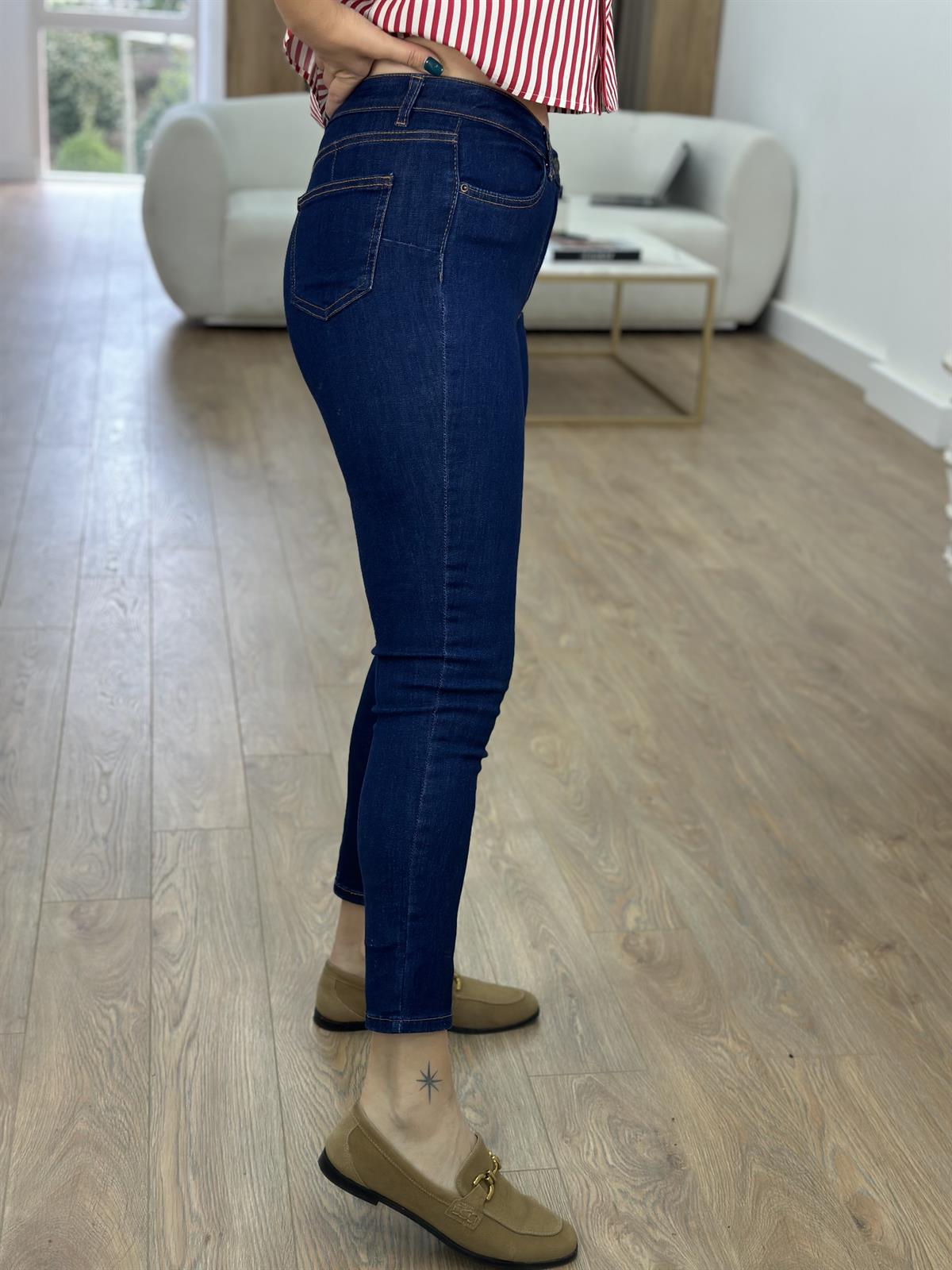 Push-Up Jean-Lacivert