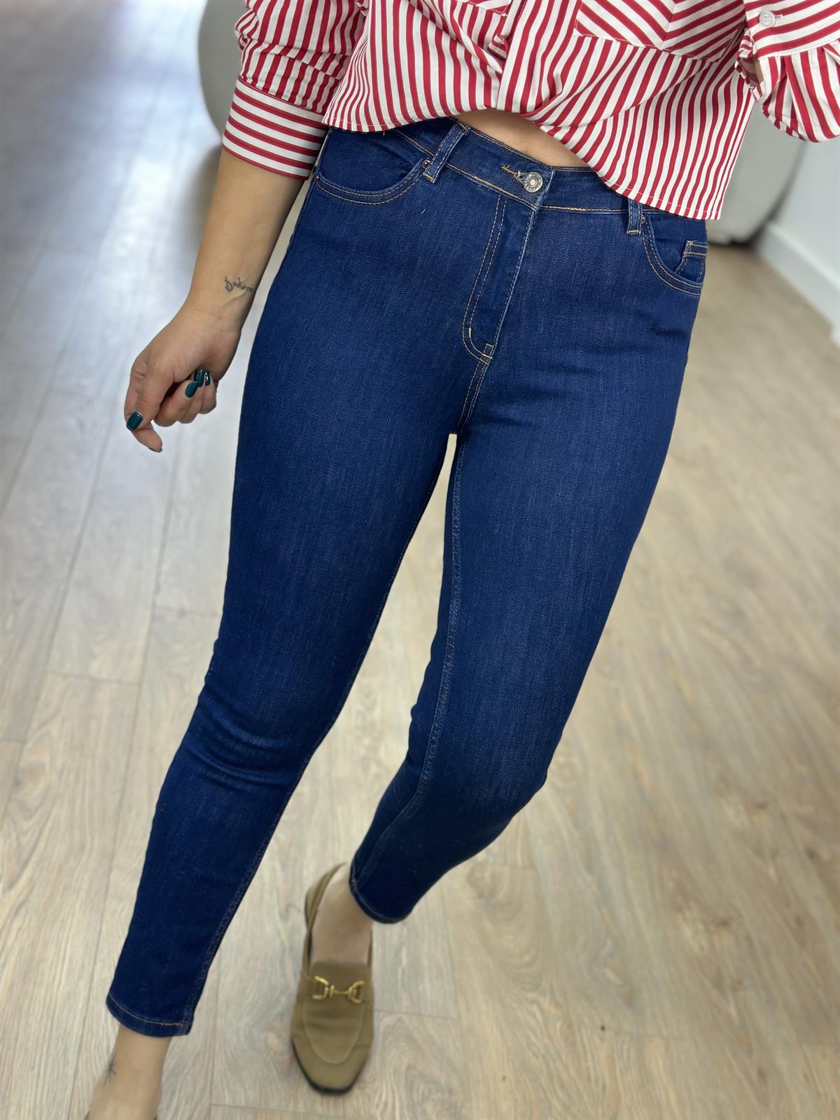 Push-Up Jean-Lacivert