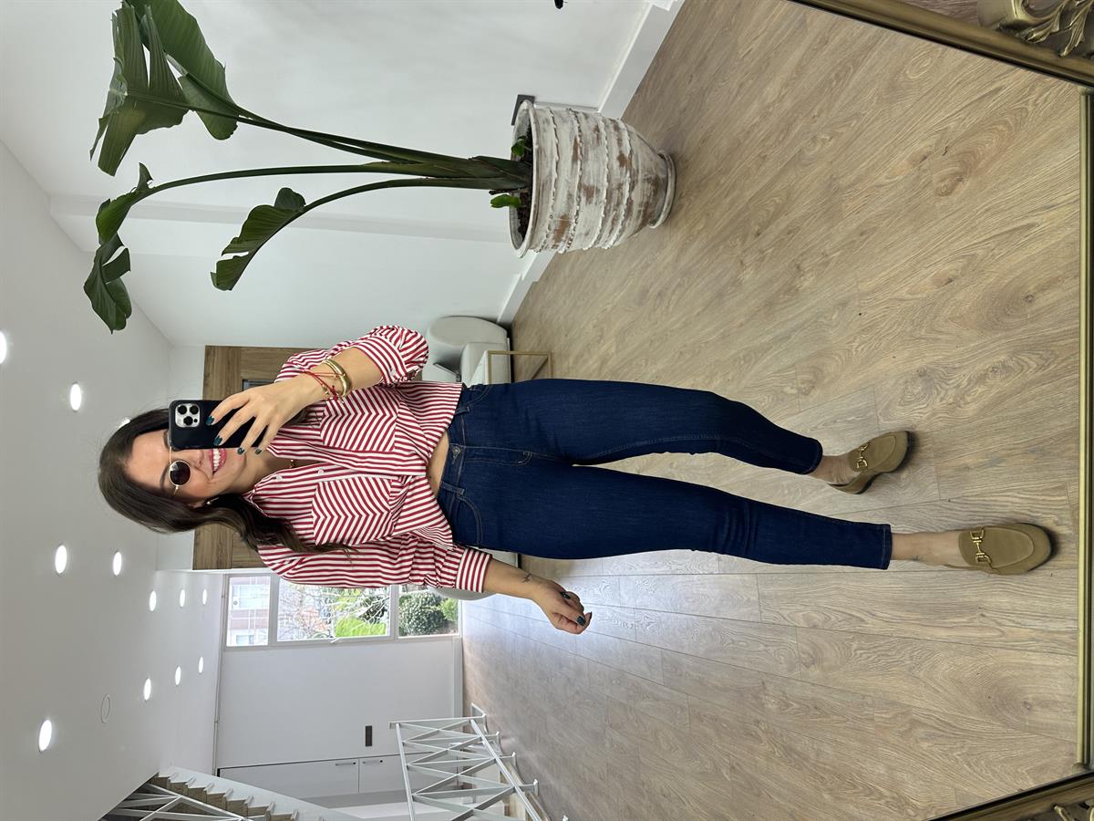 Push-Up Jean-Lacivert