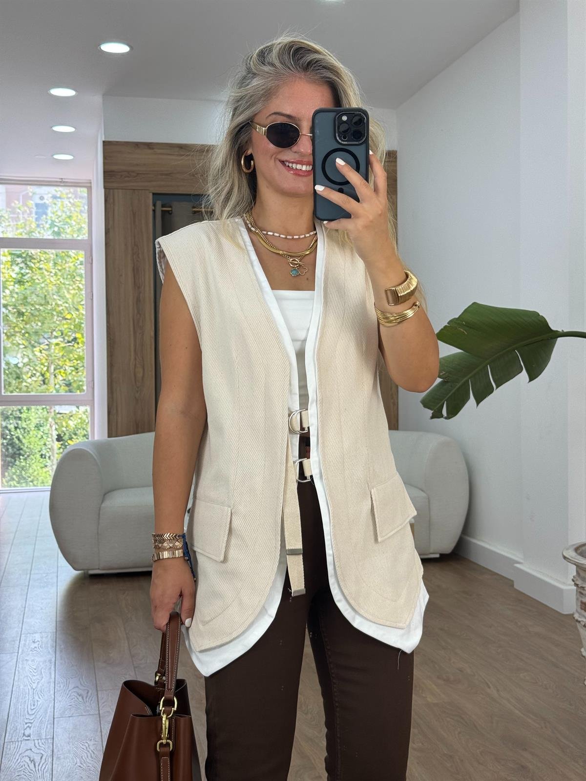 Rozafin Garnili Yelek