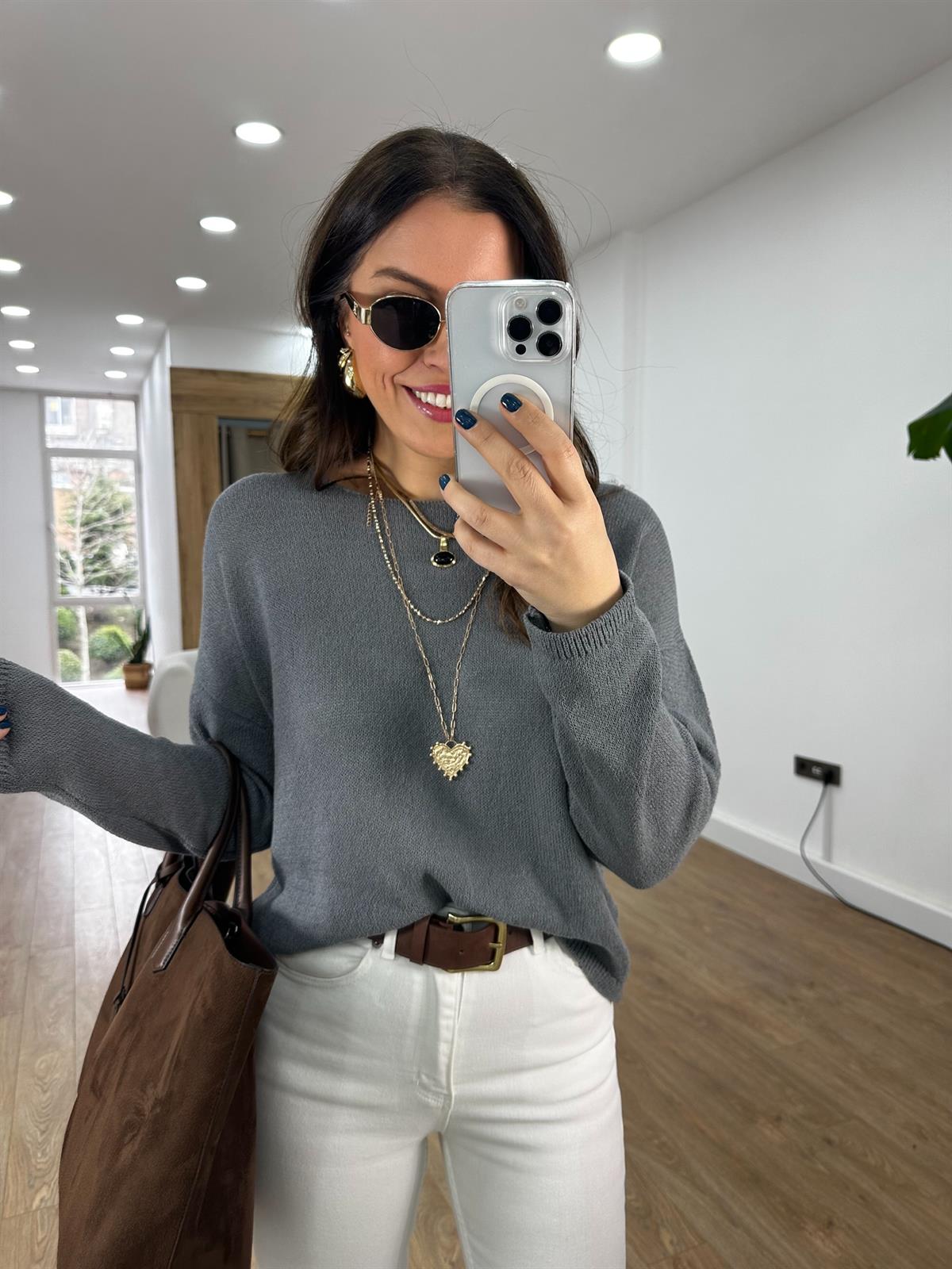 Salaş Merserize Triko - Antrasit