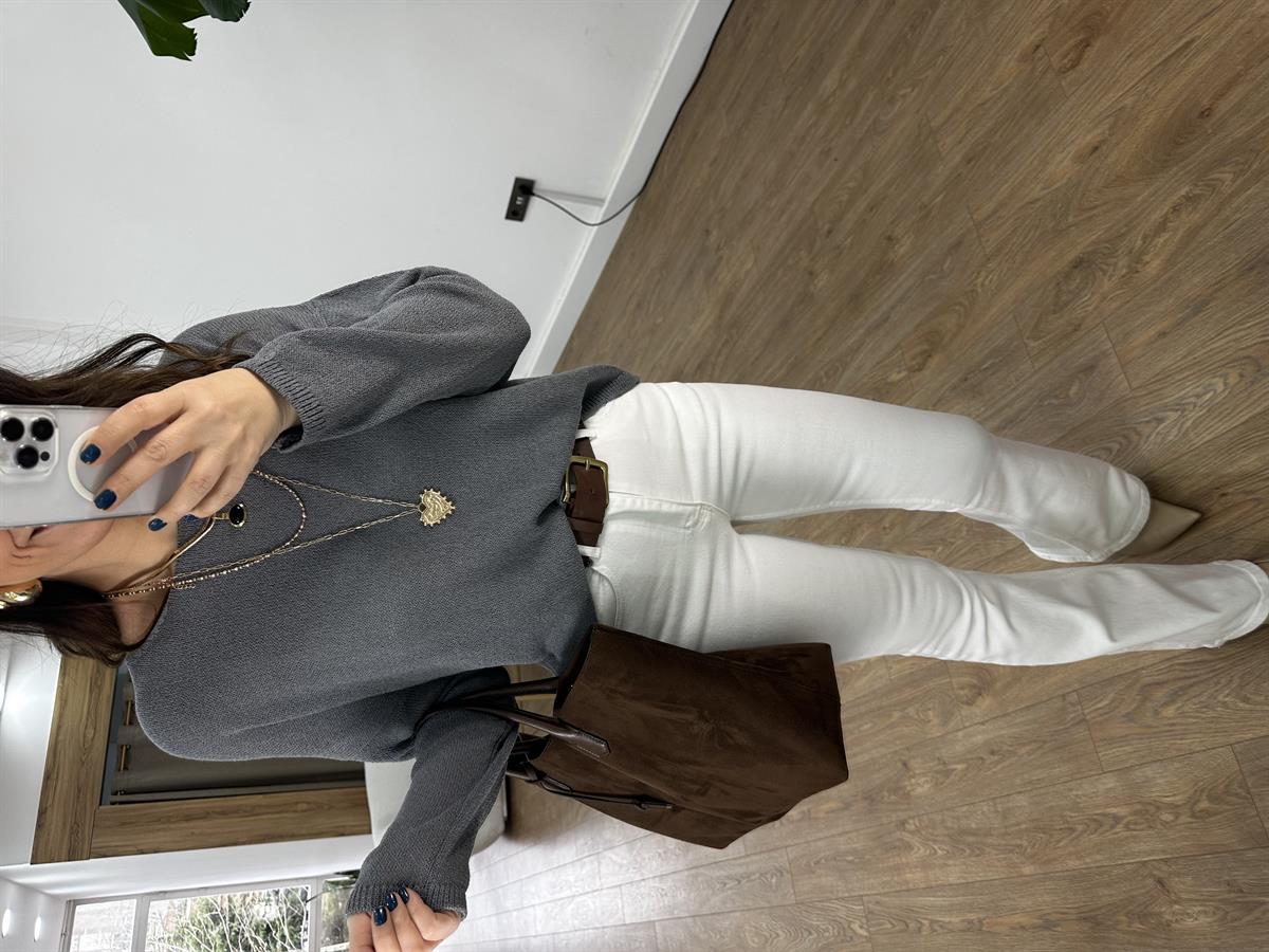 Salaş Merserize Triko - Antrasit