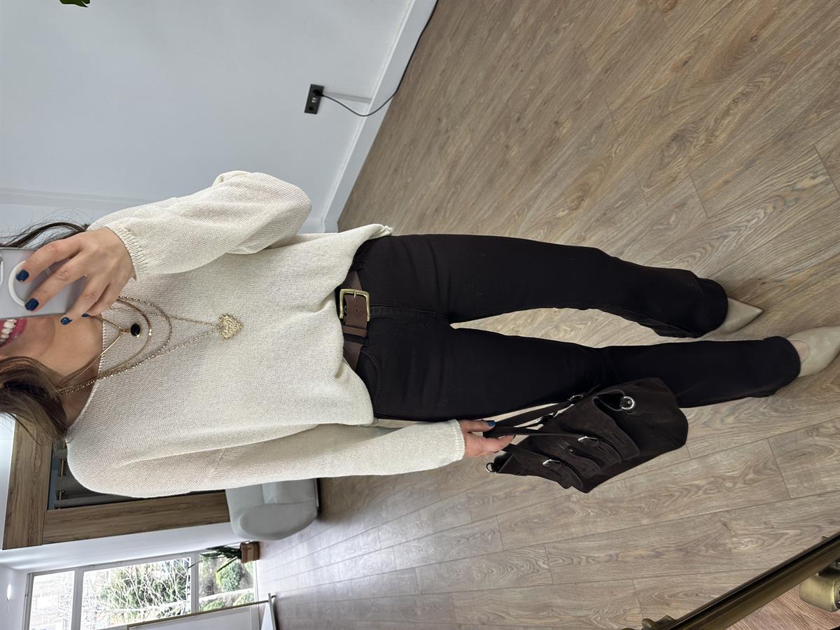 Salaş Merserize Triko - Ekru