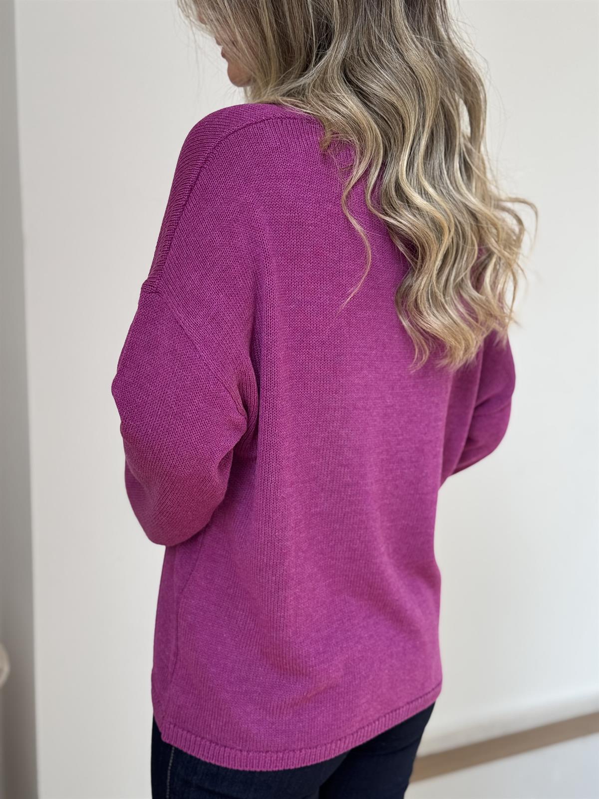 Salaş Merserize Triko - Fuşya