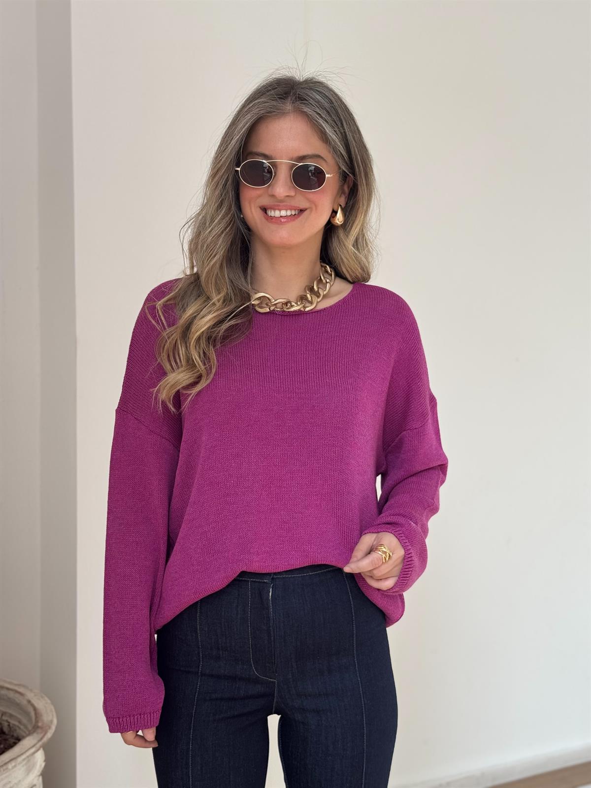 Salaş Merserize Triko - Fuşya