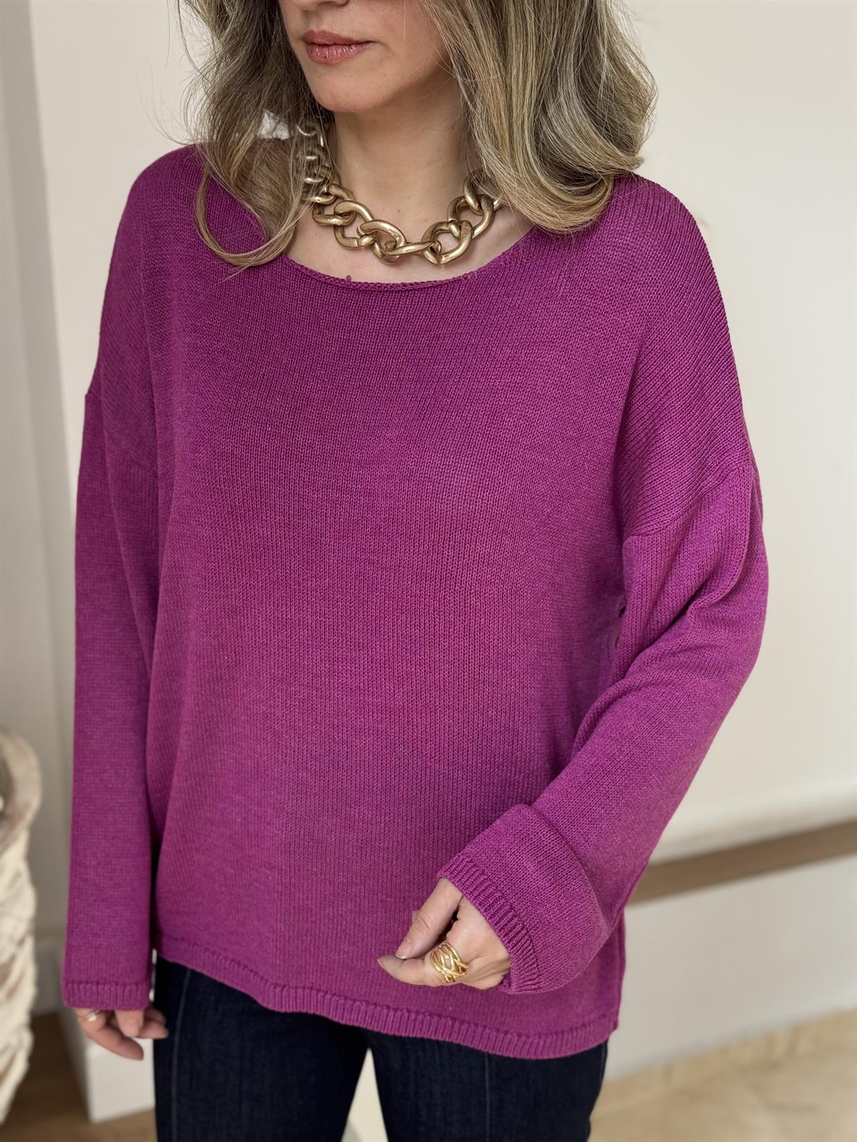 Salaş Merserize Triko - Fuşya